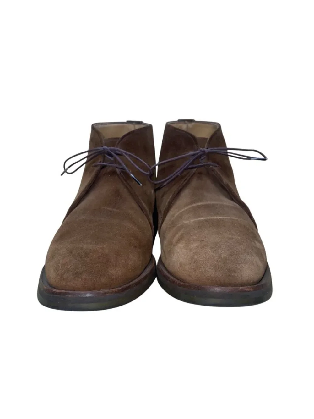 Peal & Co England Men’s Brown Suede Leather Lace-Up Ankle Boots Size 9